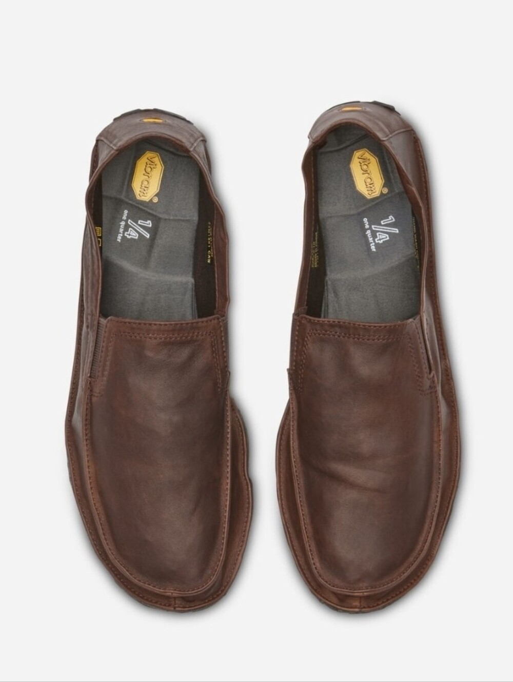 Vibram Mens One Quarter Leather Shoes Size 10.5 Brown NWT